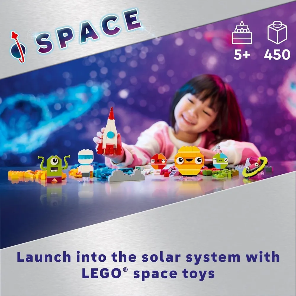 Lego Classic Planetas espaciales creativos, juguete con alienígena y nave