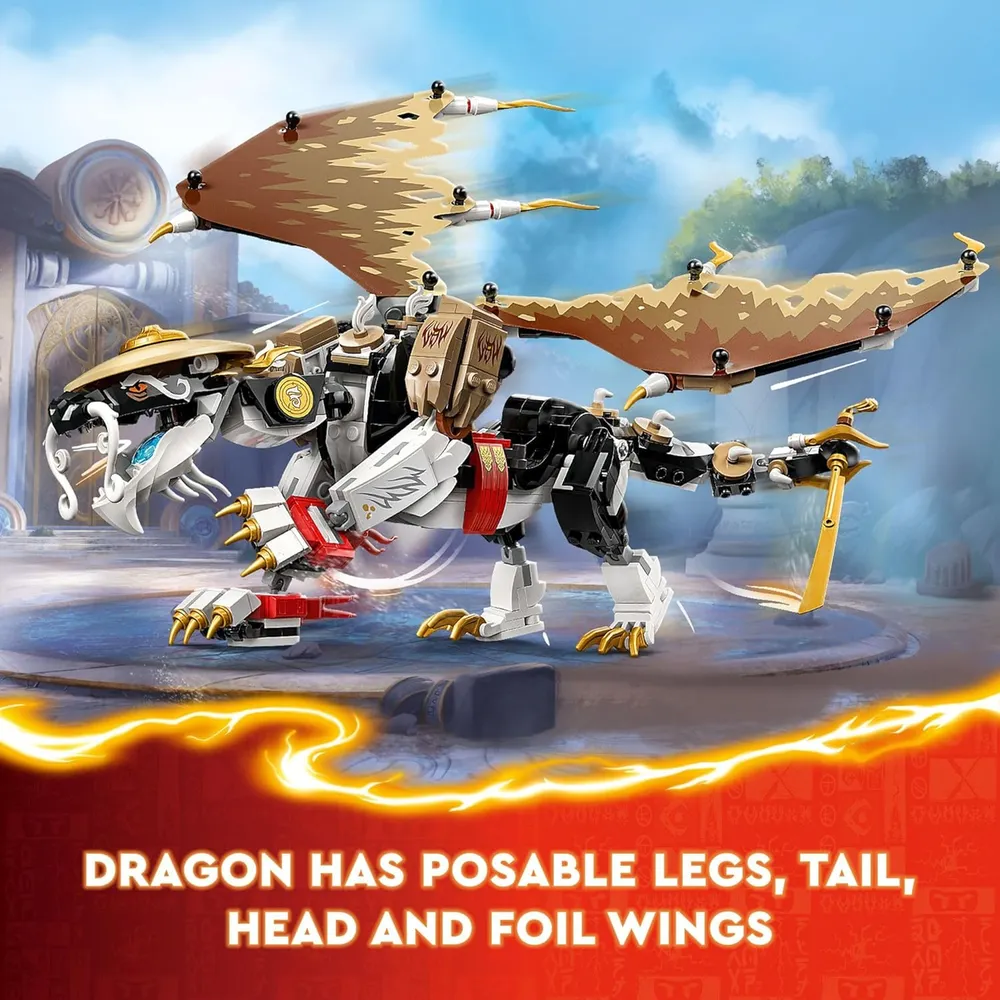 Lego Ninjago Egalt, el dragón maestro con 5 minifiguras ninja