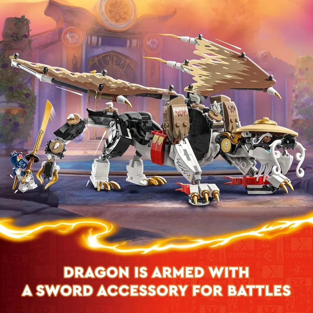 Lego Ninjago Egalt, el dragón maestro con 5 minifiguras ninja