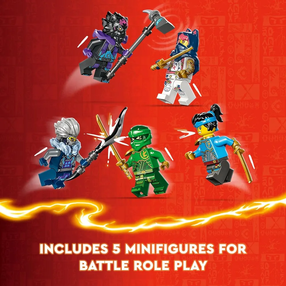 Lego Ninjago Egalt, el dragón maestro con 5 minifiguras ninja
