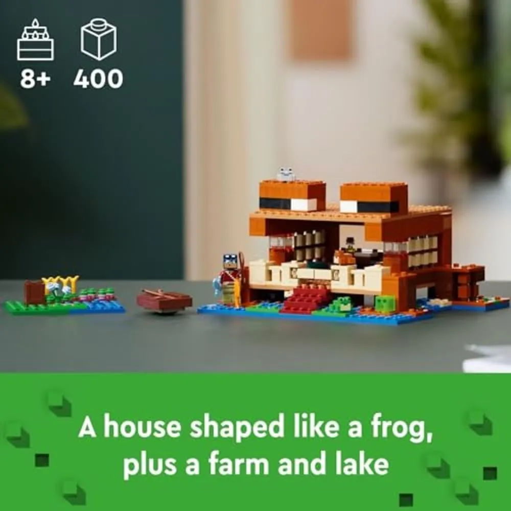 Lego Minecraft Casa de la Rana con animales y figuras de criaturas