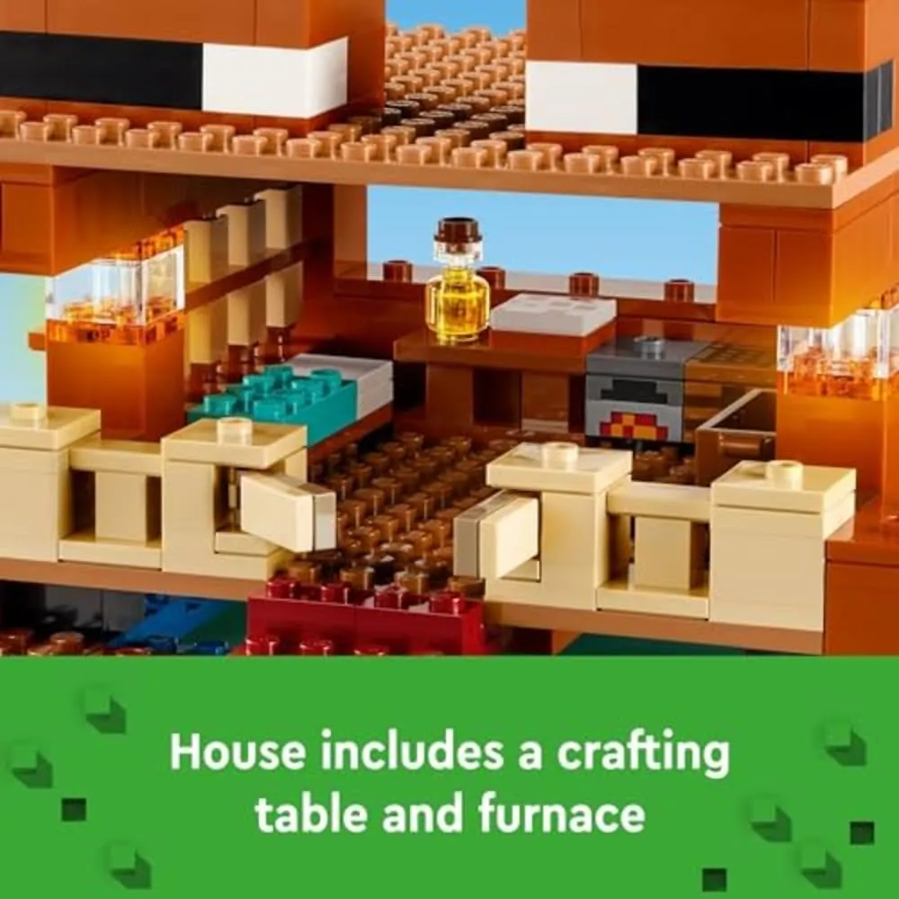 Lego Minecraft Casa de la Rana con animales y figuras de criaturas