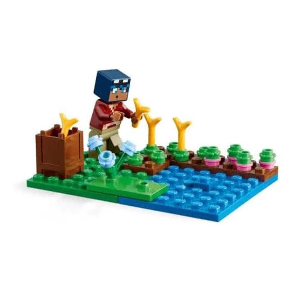 Lego Minecraft Casa de la Rana con animales y figuras de criaturas