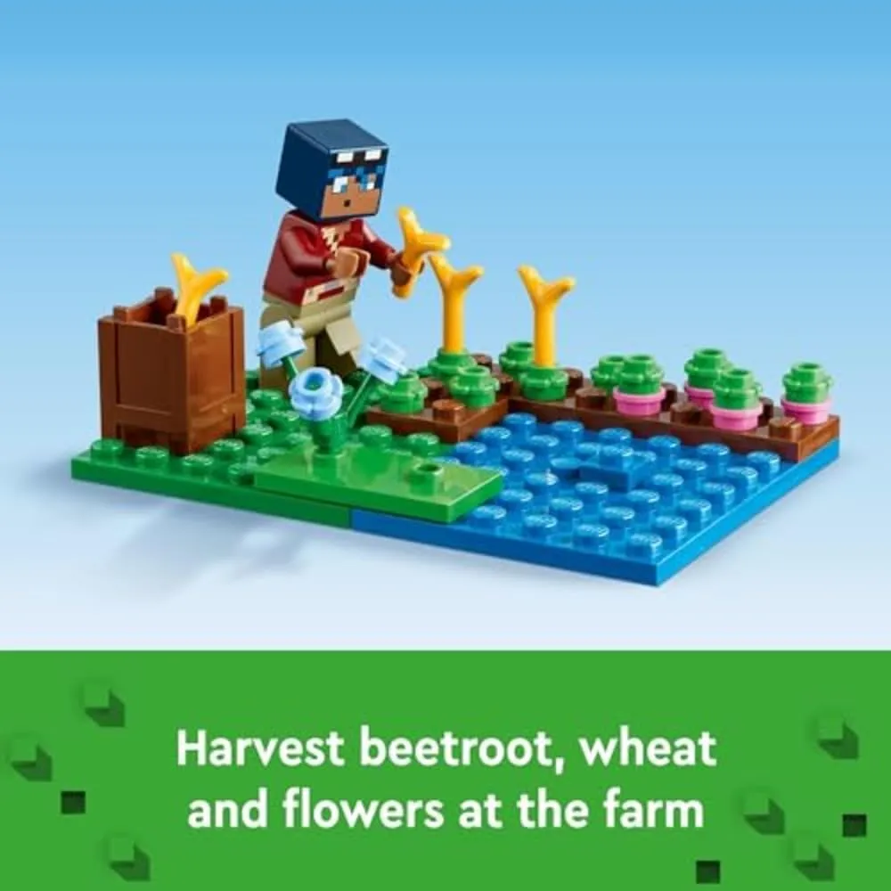 Lego Minecraft Casa de la Rana con animales y figuras de criaturas