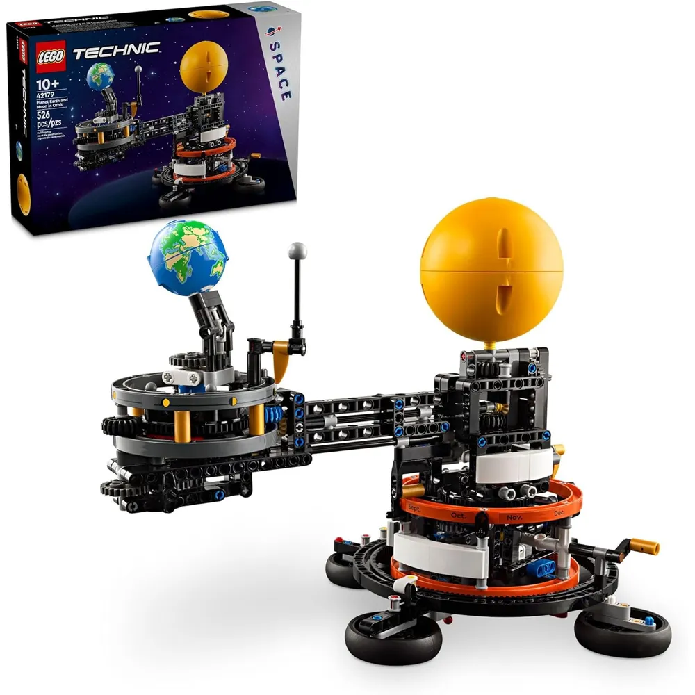 Lego Technic Tierra y Luna en órbita, juguete espacial para niños
