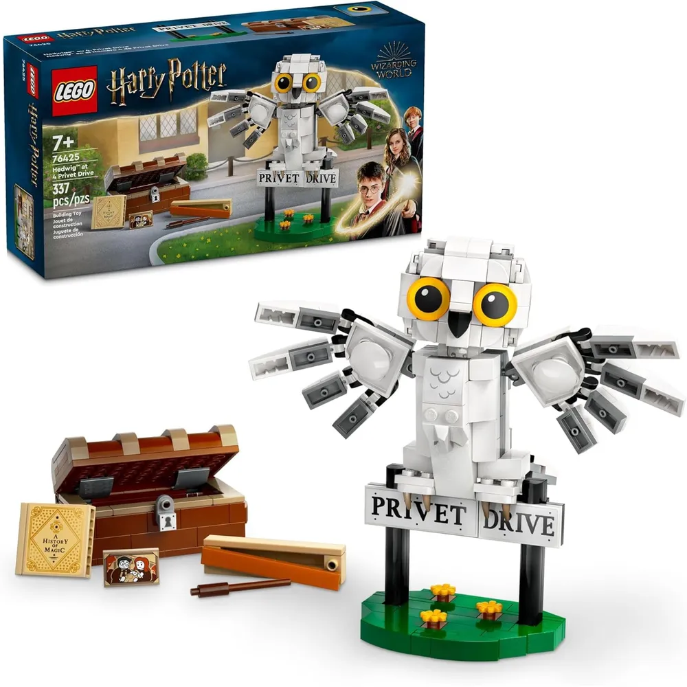 Lego Harry Potter Hedwig en 4 Privet Drive, figura de búho para niños
