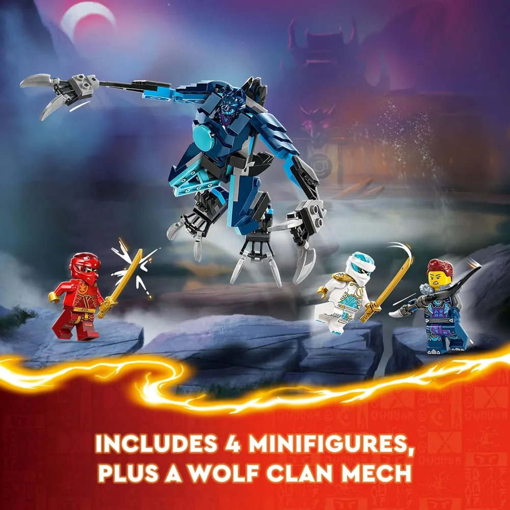 LEGO NINJAGO MECH DE FUEGO ELEMENTAL DE KAI CON MINIFIGURAS