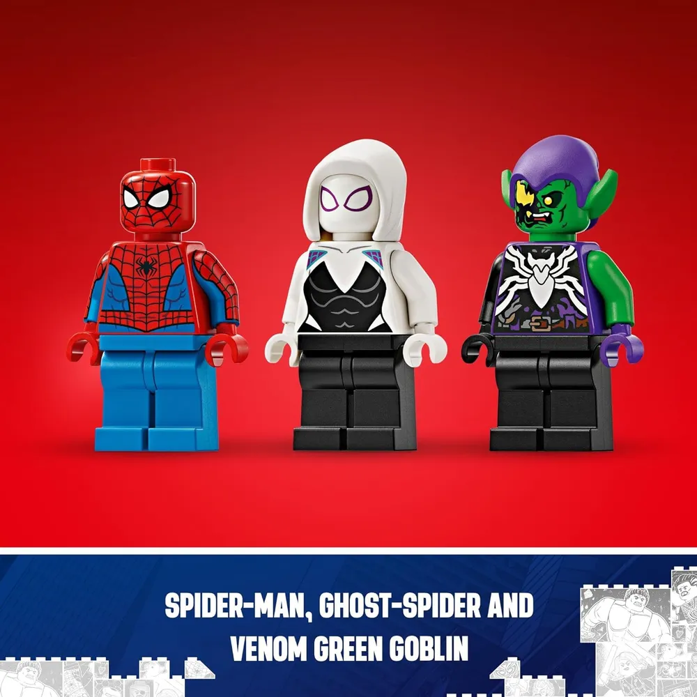 Lego Marvel Spider-Man coche de carreras con Venom y minifigura