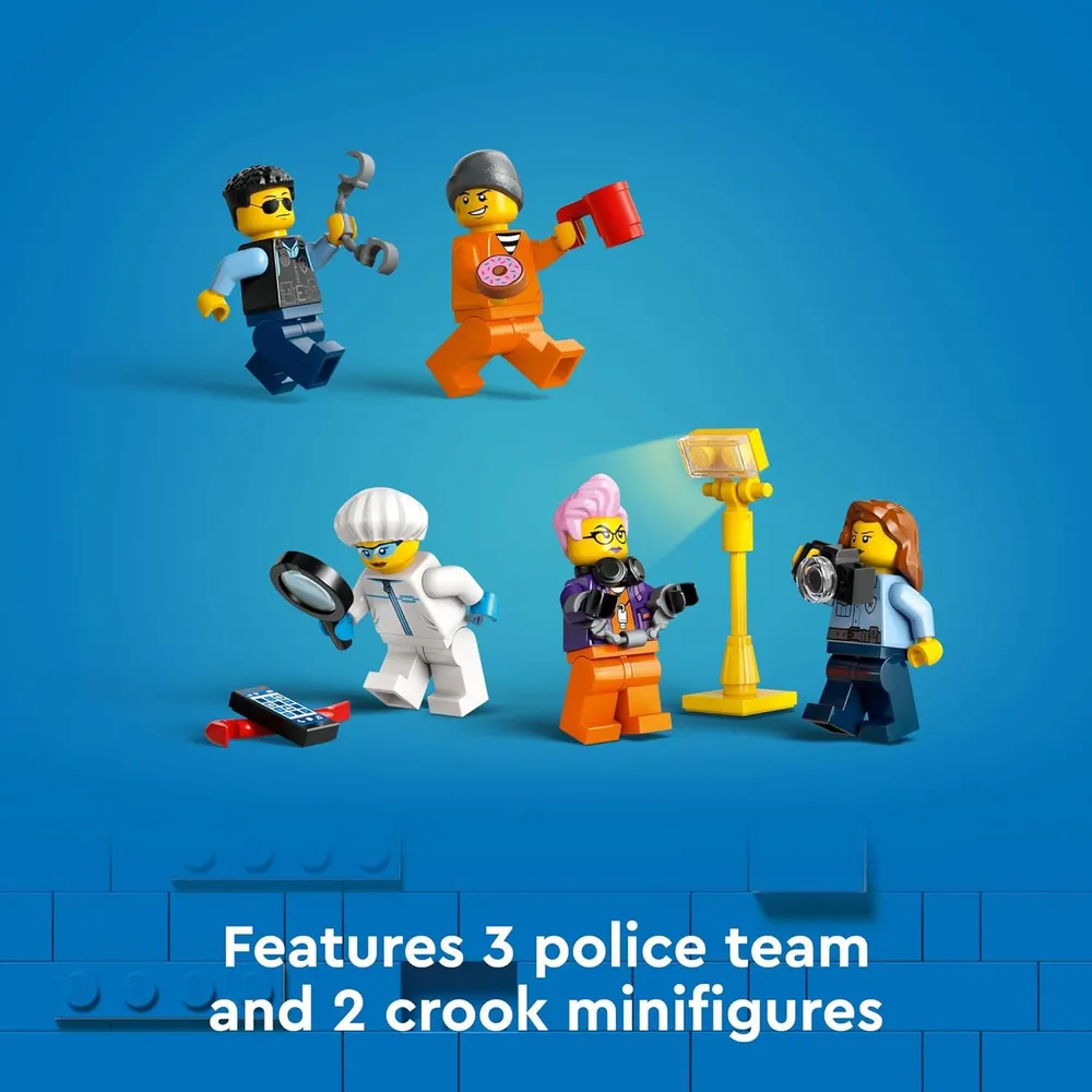 Lego City Camión de policía móvil con quad, 2 agentes y 2 ladrones