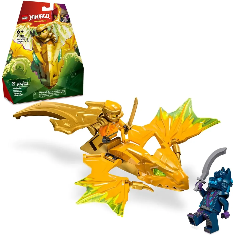 Lego Ninjago Ataque del Dragón Ascendente de Arin con figura de acción
