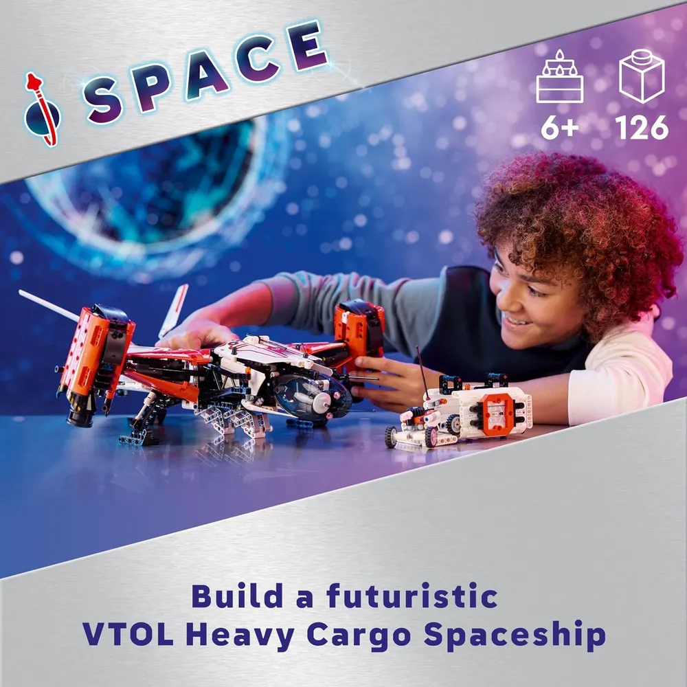 Lego Technic VTOL Nave de carga pesada LT81, juguete espacial para niños