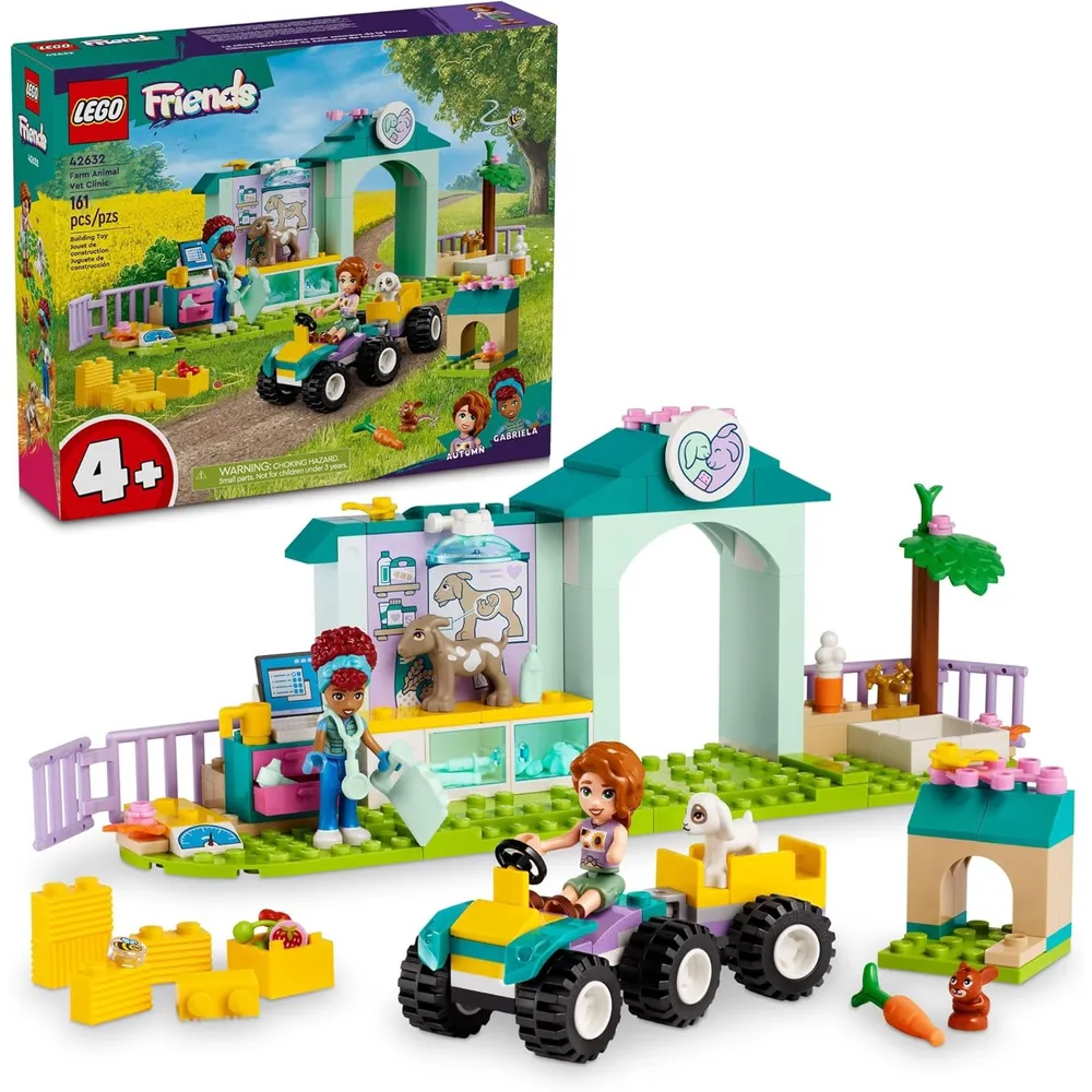 Lego Friends Clínica veterinaria de animales de granja con 2 minimuñecas