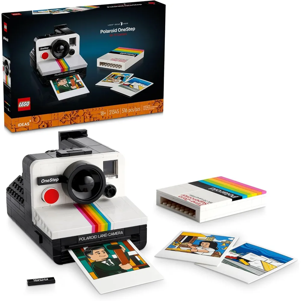 Lego Ideas Polaroid Onestep SX-70, set DIY para adultos, regalo creativo