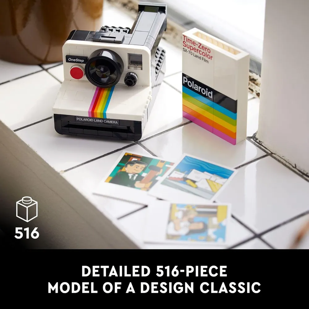 Lego Ideas Polaroid Onestep SX-70, set DIY para adultos, regalo creativo