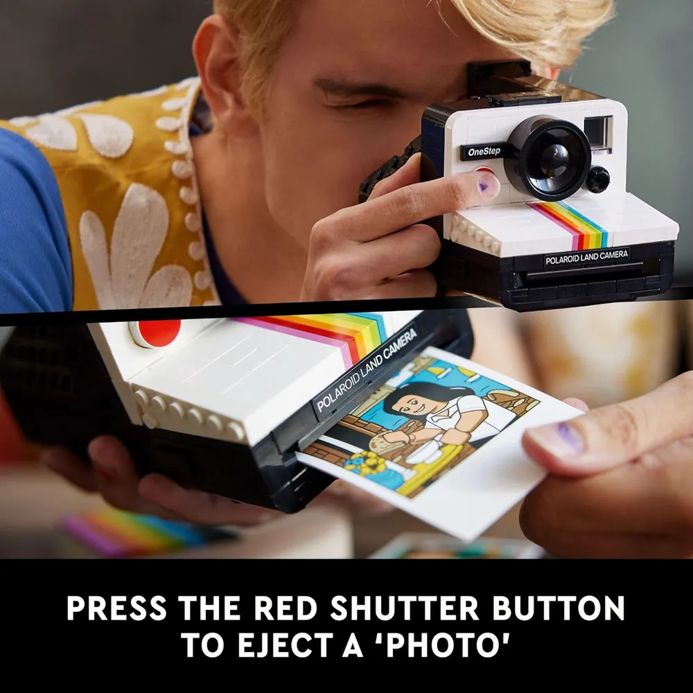 Lego Ideas Polaroid Onestep SX-70, set DIY para adultos, regalo creativo
