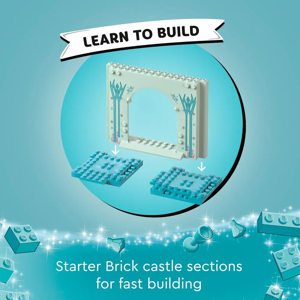 Lego Disney Frozen Castillo de la princesa Elsa, set de construcción para niños