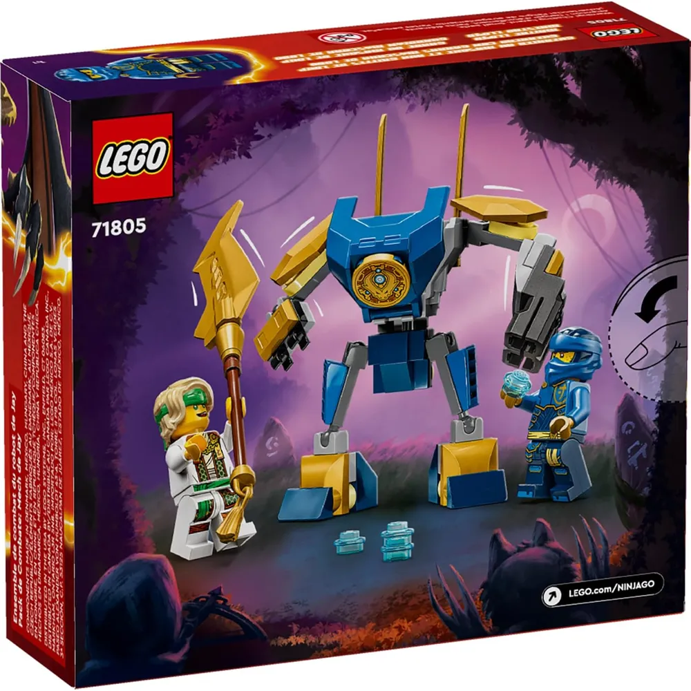 Lego Ninjago Pack de batalla con robot de Jay, set de aventura para niños 6+