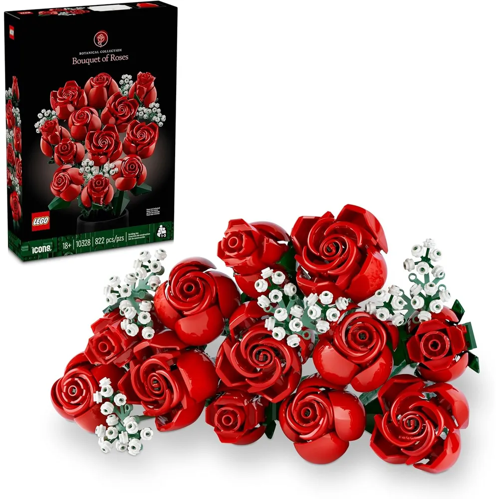 LEGO BOTANICALS RAMO DE ROSAS ARTIFICIALES