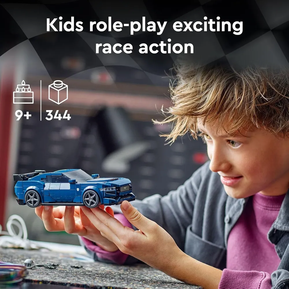 Lego Speed Champions Ford Mustang Dark Horse, coche de juguete para niños 9+