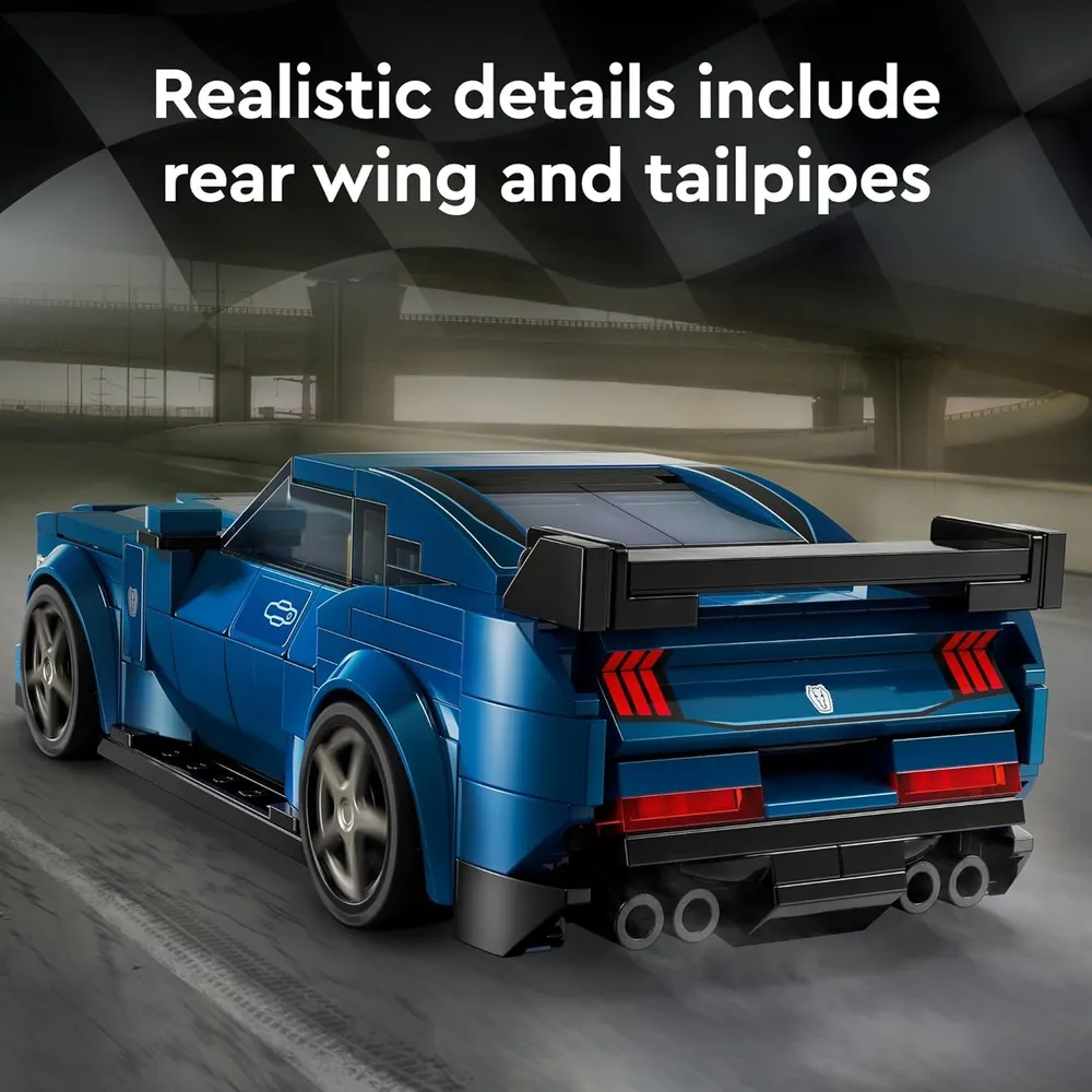 Lego Speed Champions Ford Mustang Dark Horse, coche de juguete para niños 9+