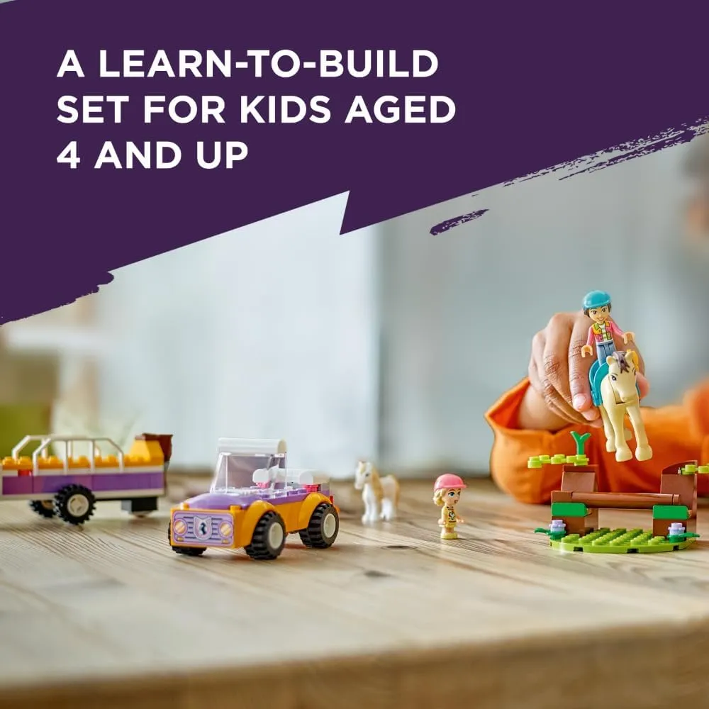 Lego Friends Remolque para caballos y ponis, juguete de construcción para niños 4+