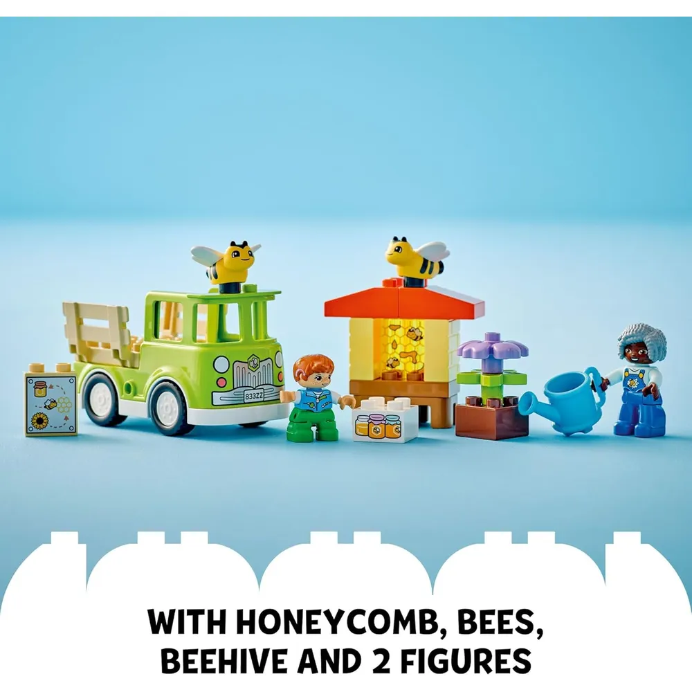 Lego Duplo Cuidado de abejas y colmenas, juguete educativo para preescolares 2+