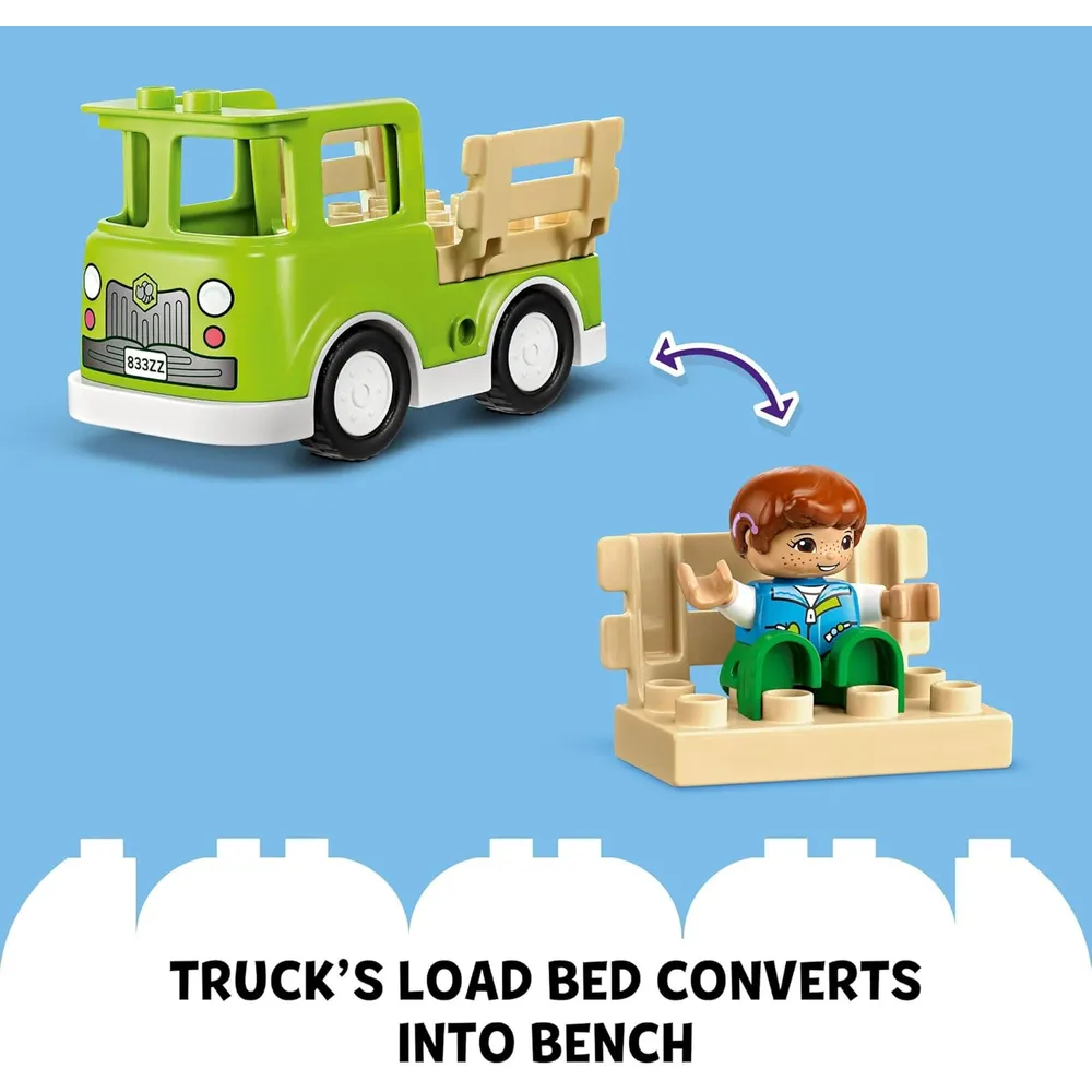 Lego Duplo Cuidado de abejas y colmenas, juguete educativo para preescolares 2+