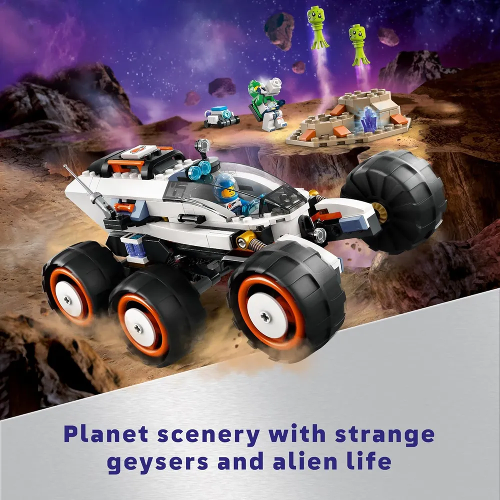 Lego City Vehículo explorador espacial con alienígenas y 2 minifiguras 6+
