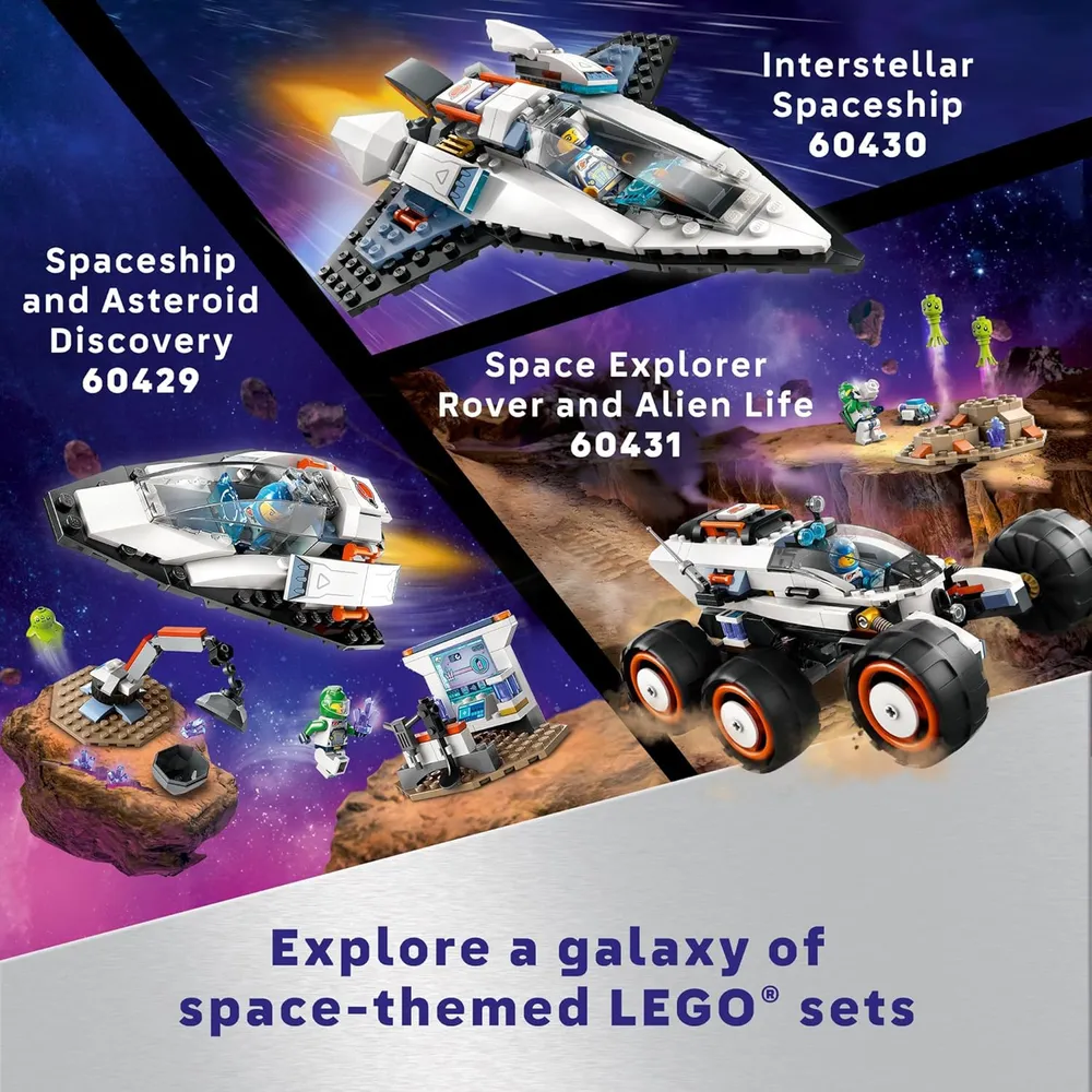 Lego City Vehículo explorador espacial con alienígenas y 2 minifiguras 6+