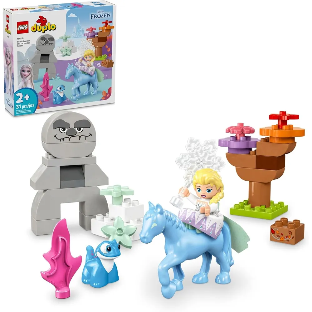 Lego Duplo Disney Elsa y Bruni, set de princesas para niños preescolares 2+