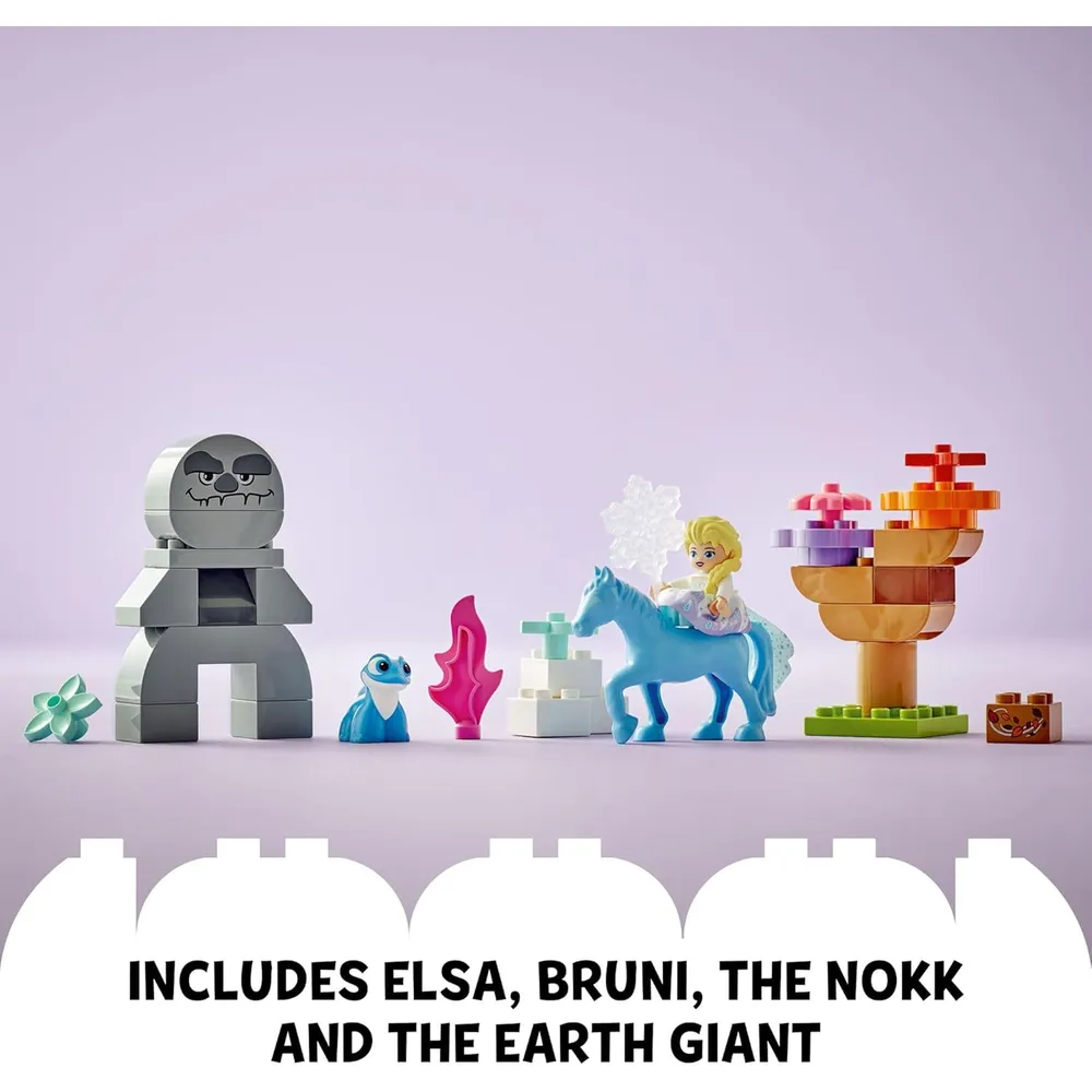 Lego Duplo Disney Elsa y Bruni, set de princesas para niños preescolares 2+