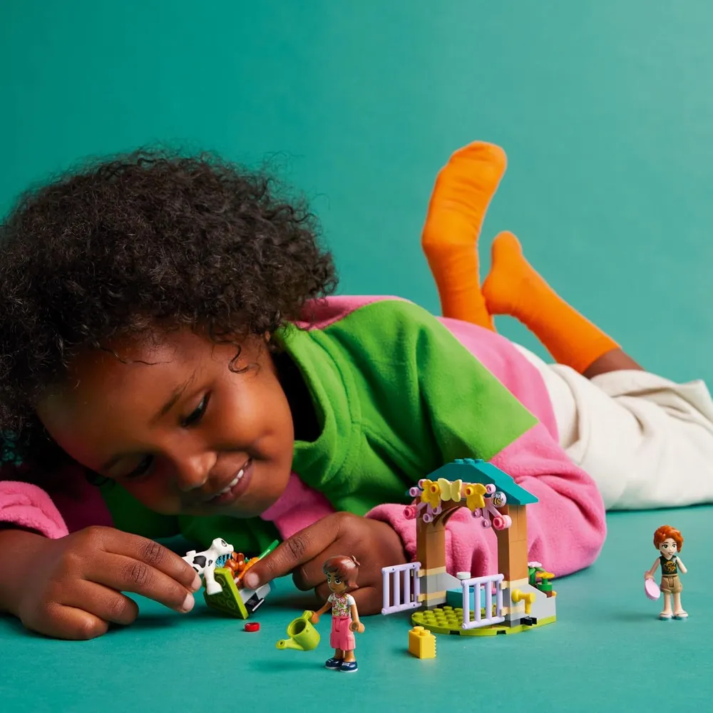 Lego Friends Establo de la ternera de otoño, juguete de granja para niños 5+