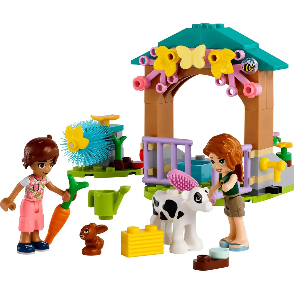 Lego Friends Establo de la ternera de otoño, juguete de granja para niños 5+