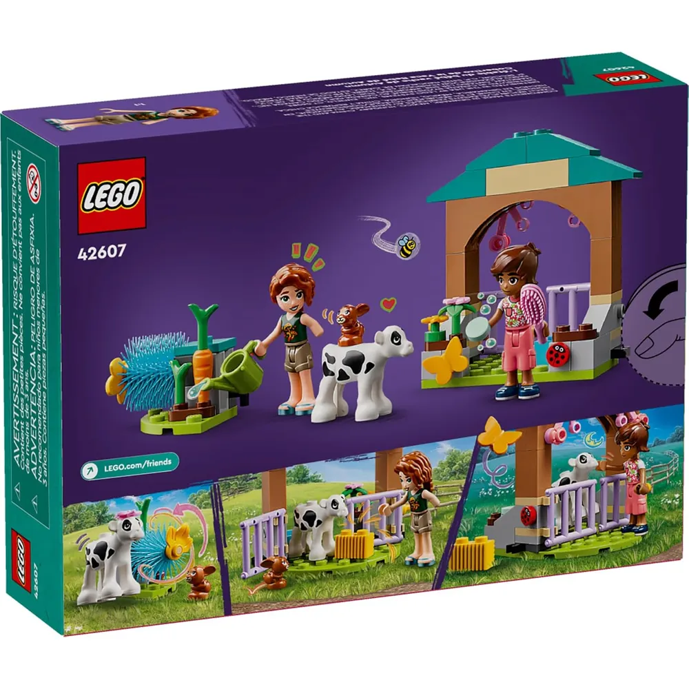 Lego Friends Establo de la ternera de otoño, juguete de granja para niños 5+