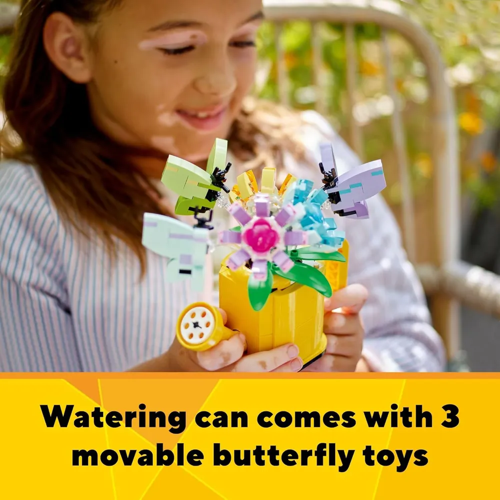 Lego Creator 3 en 1 Flores en regadera, juguete creativo para niños 8+