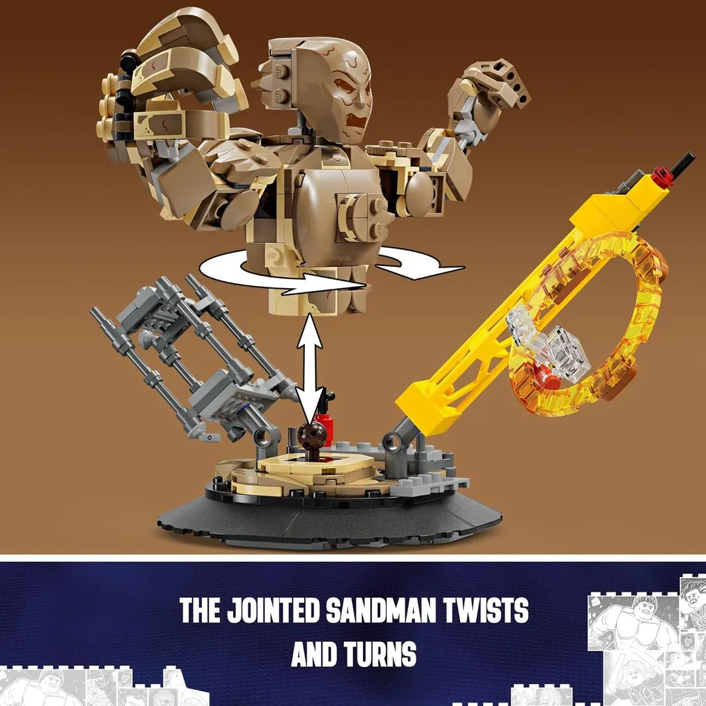 Lego Marvel Spider-Man vs. Sandman, set de construcción con piezas móviles 10+