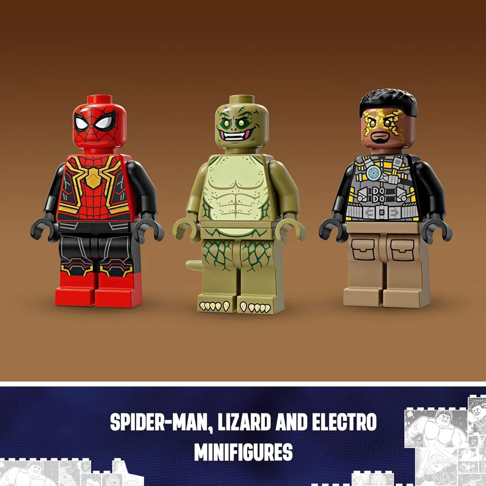 Lego Marvel Spider-Man vs. Sandman, set de construcción con piezas móviles 10+