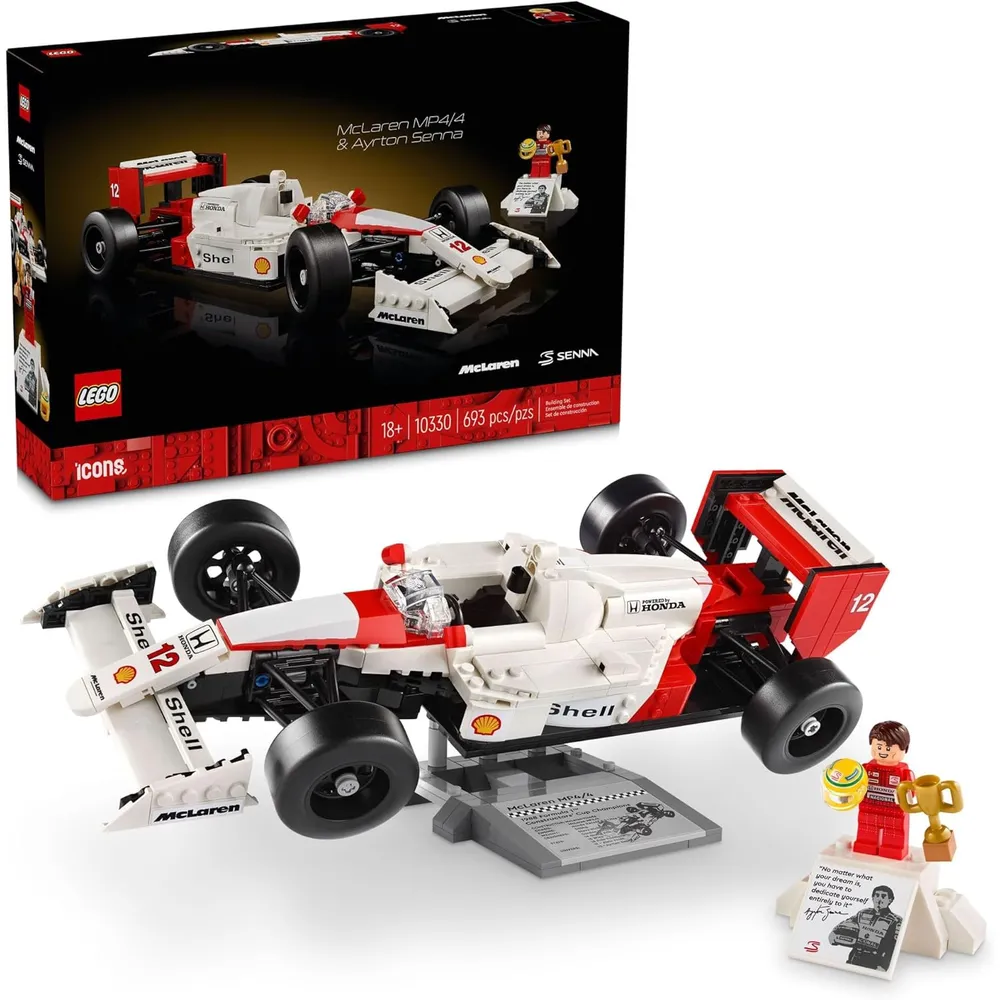 LEGO ICONS MCLAREN MP4/4 CON MINIFIGURA AYRTON SENNA