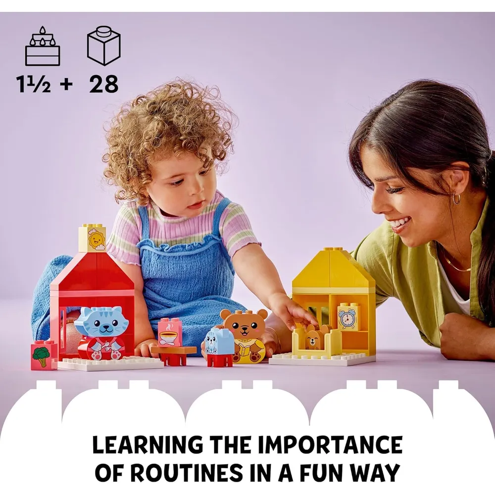 Lego Duplo Mis primeras rutinas diarias, juguete educativo preescolar
