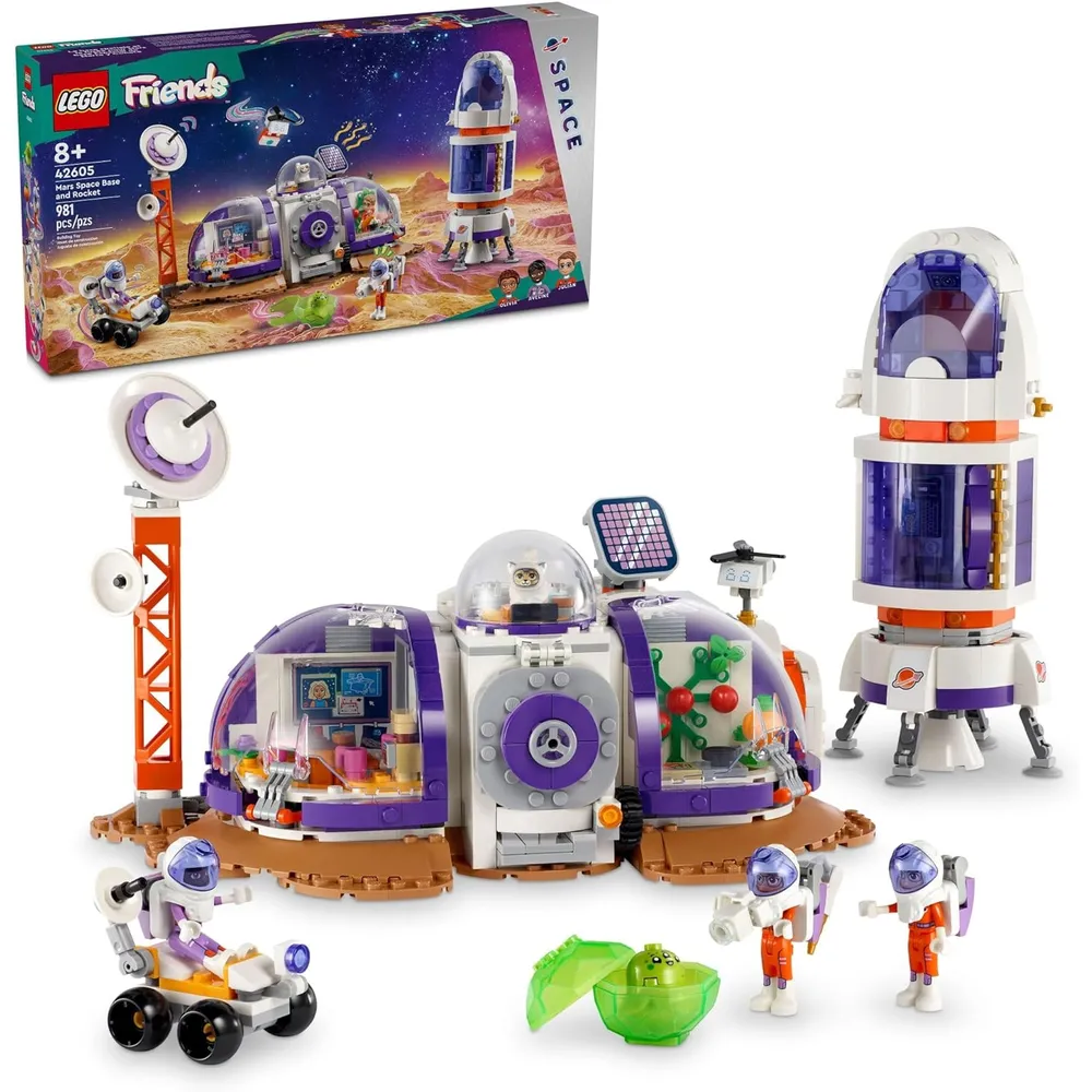 Lego Friends Base espacial en Marte con cohete y 3 minimuñecas