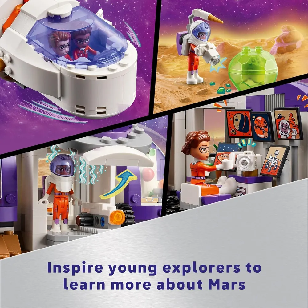 Lego Friends Base espacial en Marte con cohete y 3 minimuñecas