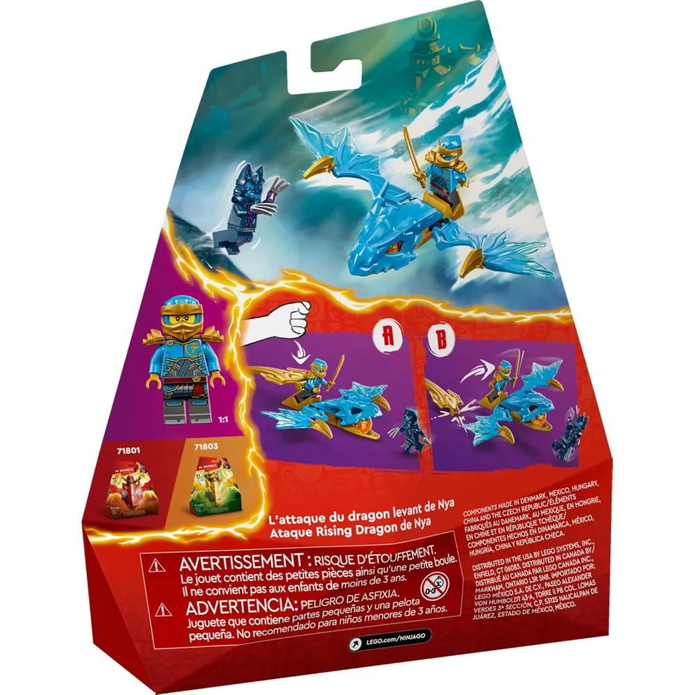 Lego Ninjago Ataque del dragón de Nya, set de batalla ninja