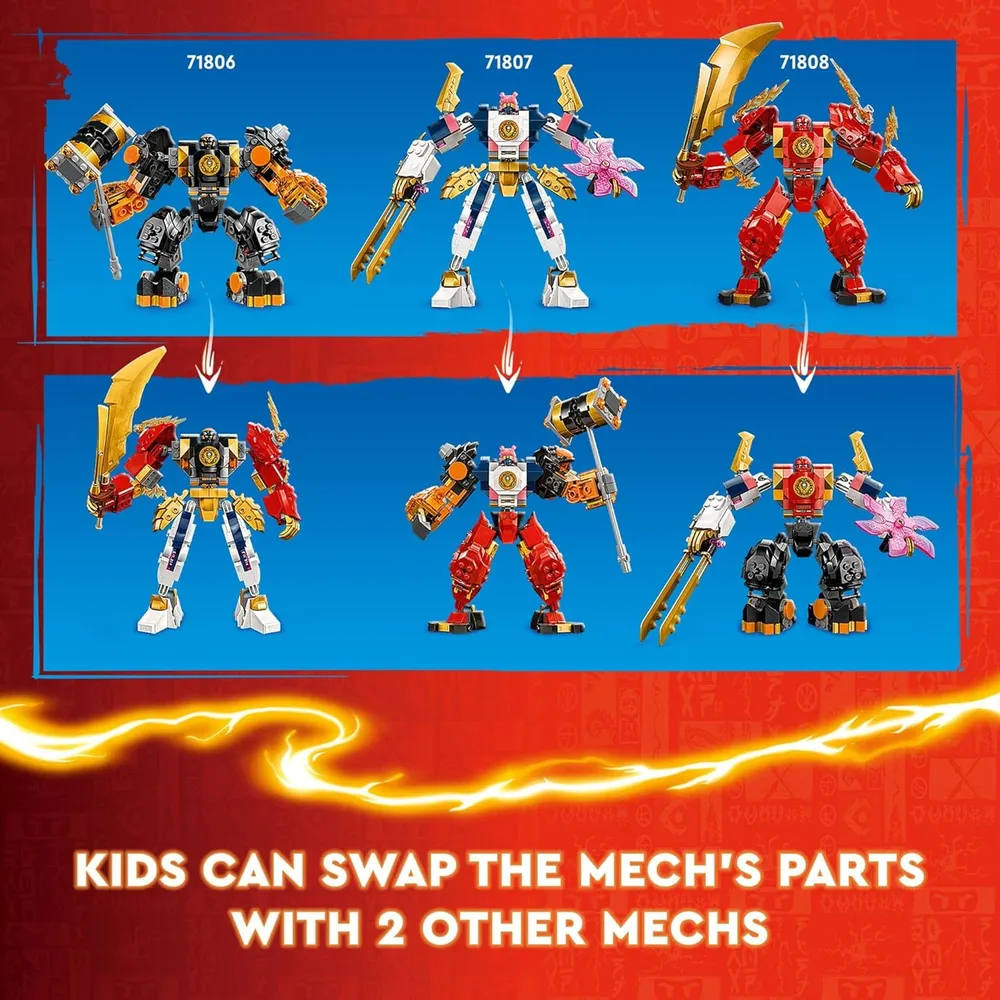 Lego Ninjago Mech Elemental de la Tierra de Cole, juguete ninja