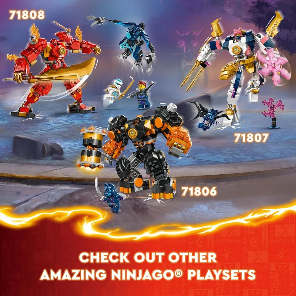 Lego Ninjago Mech Elemental de la Tierra de Cole, juguete ninja