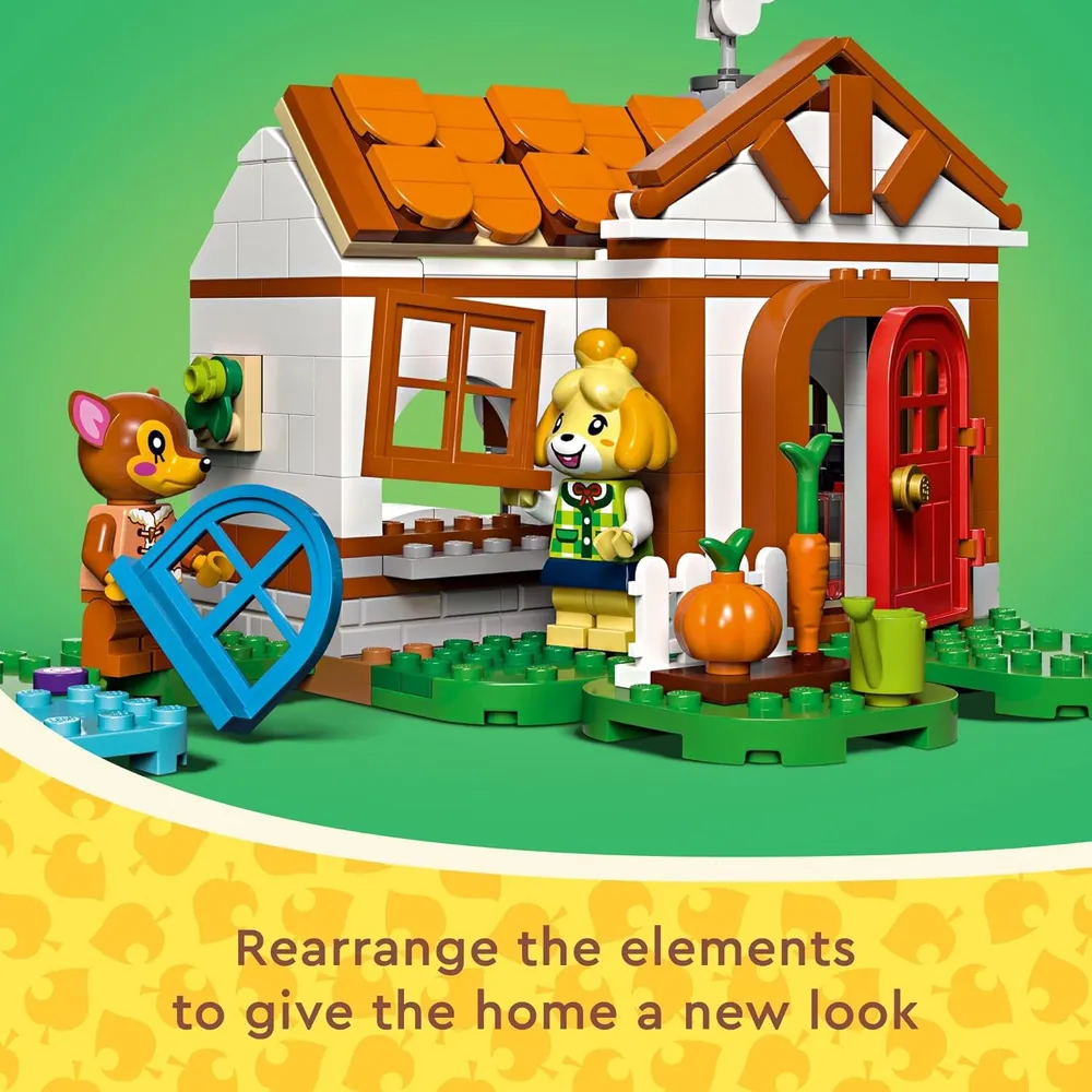 Lego Animal Crossing Visita a la casa de Isabelle, set de construcción