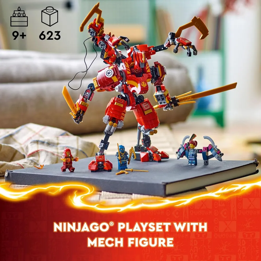 Lego Ninjago Kai Aventura con robot escalador y 4 figuras de acción ninja