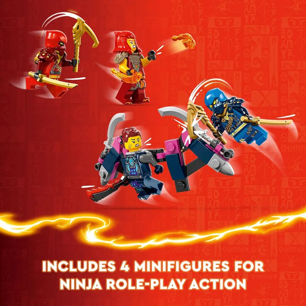 Lego Ninjago Kai Aventura con robot escalador y 4 figuras de acción ninja