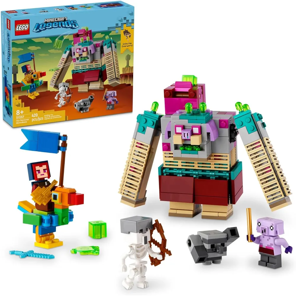Lego Minecraft Legends El Devorador, set de aventura con figuras de acción