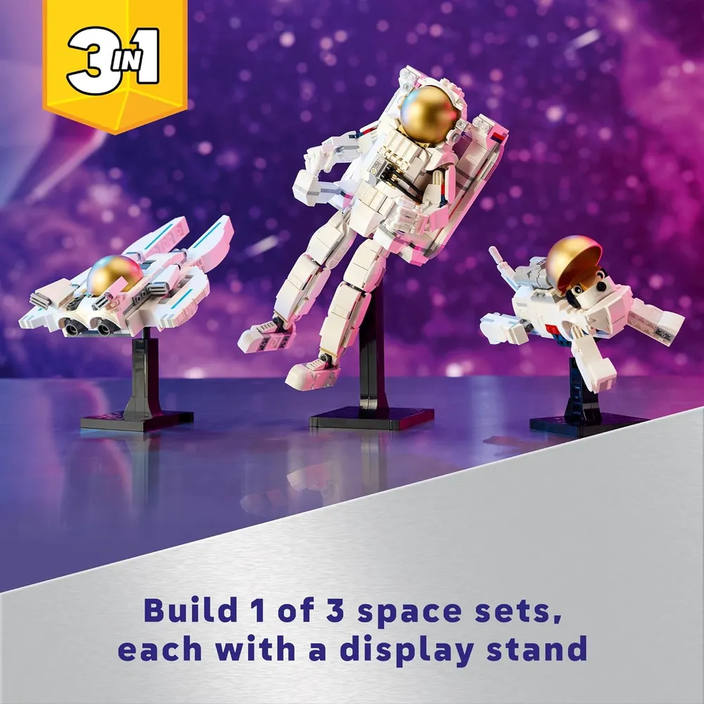 LEGO CREATOR 3 EN 1 ASTRONAUTA ESPACIAL: PERRO O AVIÓN