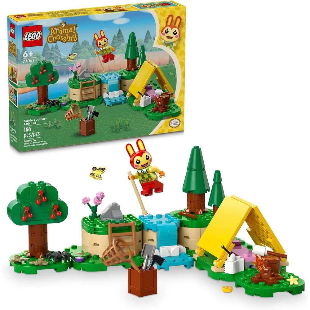 Lego Animal Crossing Actividades al aire libre del conejito con minifiguras